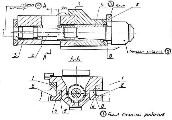Салазки рабочие горизонтального верстата 7Б57